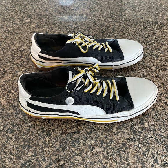 Puma Men's Black/White Sneakers Size 11 - Picture 2 of 6